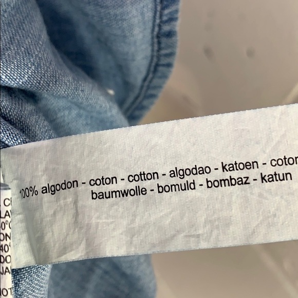 Nwt Zip code demin cut off Shirt - Picture 7 of 7